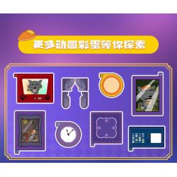 WEKKI 518200 DÊ DỄ CHỊU VÀ CON SÓI LỚN MỘT LÂU ĐÀI bộ đồ chơi xếp lắp ráp ghép mô hình Movie & Game WOLFFY'S CASTLE Phim Và Trò Chơi