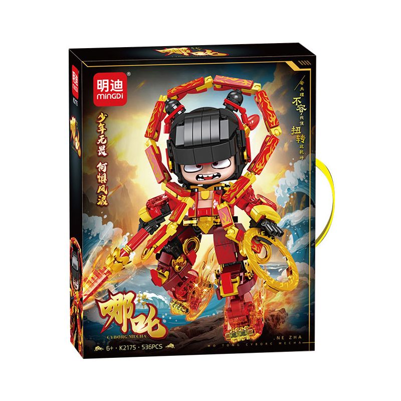 MINGDI LEIBAO K2175 2175 NEZHA bộ đồ chơi xếp lắp ráp ghép mô hình 536 khối