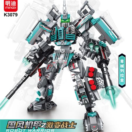 MINGDI LEIBAO K3079 3079 CHIẾN BINH CHUYÊN SÂU VỀ NGỌN LỬA QUỐC GIA QINGJIA LELAJIN bộ đồ chơi xếp lắp ráp ghép mô hình 580 khối