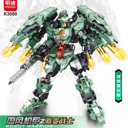 MINGDI LEIBAO K3080 3080 PHONG CÁCH QUỐC GIA MECHA CHIẾN BINH CHUYÊN SÂU XANH MORAG bộ đồ chơi xếp lắp ráp ghép mô hình 582 khối