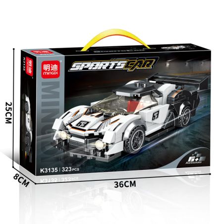 MINGDI LEIBAO K3135 3135 LAMBORGHINI SCVI2 bộ đồ chơi xếp lắp ráp ghép mô hình Speed Champions Racing Cars Đua Xe Công Thức 323 khối