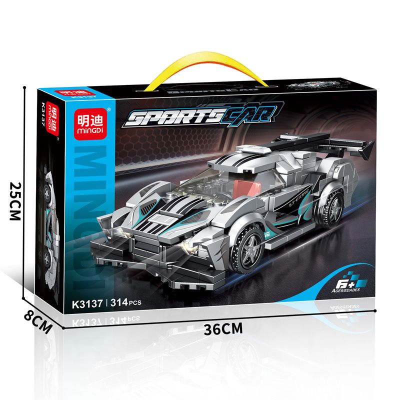 MINGDI LEIBAO K3137 3137 APOLLO IE XE THỂ THAO bộ đồ chơi xếp lắp ráp ghép mô hình Speed Champions Racing Cars Đua Xe Công Thức 314 khối