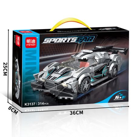 MINGDI LEIBAO K3137 3137 APOLLO IE XE THỂ THAO bộ đồ chơi xếp lắp ráp ghép mô hình Speed Champions Racing Cars Đua Xe Công Thức 314 khối