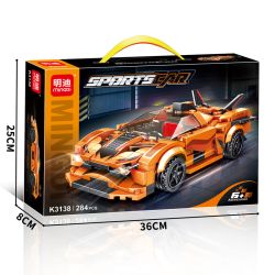 MINGDI LEIBAO K3138 3138 APOLLO EVO SPORTS CAR bộ đồ chơi xếp lắp ráp ghép mô hình Speed Champions Racing Cars Đua Xe Công Thức 284 khối