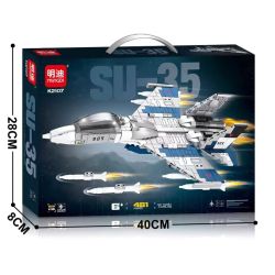 MINGDI LEIBAO K2107 2107 MÁY BAY CHIẾN ĐẤU SU-35 bộ đồ chơi xếp lắp ráp ghép mô hình Military Army Quân Sự Bộ Đội 481 khối