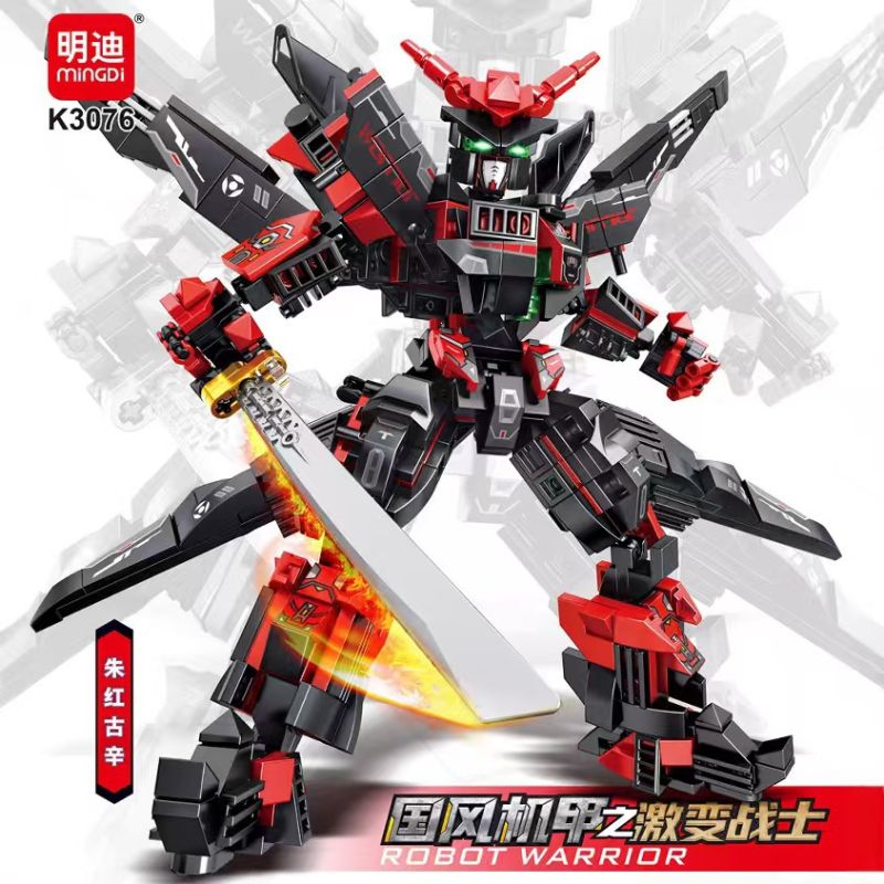 MINGDI LEIBAO K3076 3076 PHONG CÁCH QUỐC GIA MECHA CHIẾN BINH CHUYÊN SÂU ZHUHONG GUXIN bộ đồ chơi xếp lắp ráp ghép mô hình Architecture Công Trình Kiến Trúc 561 khối
