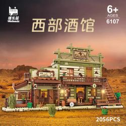 WELLEADZ 6107 QUÁN RƯỢU PHƯƠNG TÂY bộ đồ chơi xếp lắp ráp ghép mô hình Western Trung Cổ 2056 khối