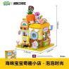AREA-X AB0056 0056 SPONGEBOB SQUAREPANTS CỬA HÀNG VUI VẺ THỜI GIAN BONG BÓNG bộ đồ chơi xếp lắp ráp ghép mô hình Movie & Game Phim Và Trò Chơi