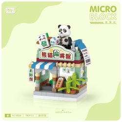 LOZ 8628 HỘI TRƯỜNG PANDA MAHJONG bộ đồ chơi xếp lắp ráp ghép mô hình 190 khối