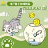 Kazi KY81163 81163 CON MÈO LƯỜI BIẾNG ƯỚC BÓNG bộ đồ chơi xếp lắp ráp ghép mô hình HAPPY CAT‘S WISHING BALL 321 khối