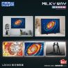 ZHEGAO LZ8340 8340 BỨC TRANH KHUNG ẢNH THIÊN HÀ bộ đồ chơi xếp lắp ráp ghép mô hình Art MILKY WAY 2438 khối