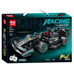 MINGDI LEIBAO 8722 XE ĐUA ĐIỀU KHIỂN TỪ XA MÀU ĐEN VÀ XANH bộ đồ chơi xếp lắp ráp ghép mô hình Technic Kỹ Thuật Công Nghệ Cao Mô Hình Phương Tiện 313 khối