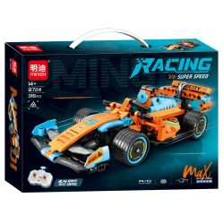 MINGDI LEIBAO 8724 XE ĐUA ĐIỀU KHIỂN TỪ XA MÀU CAM bộ đồ chơi xếp lắp ráp ghép mô hình Technic Kỹ Thuật Công Nghệ Cao Mô Hình Phương Tiện 316 khối