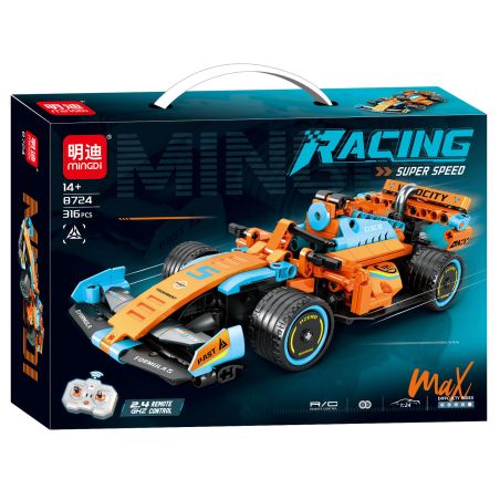 MINGDI LEIBAO 8724 XE ĐUA ĐIỀU KHIỂN TỪ XA MÀU CAM bộ đồ chơi xếp lắp ráp ghép mô hình Technic Kỹ Thuật Công Nghệ Cao Mô Hình Phương Tiện 316 khối