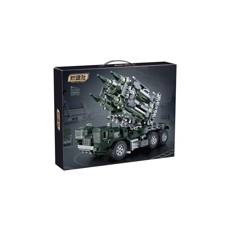 KOZOSHA T2233 2233 XE LỬA CHỐNG NỔ bộ đồ chơi xếp lắp ráp ghép mô hình Military Army Quân Sự Bộ Đội 1166 khối