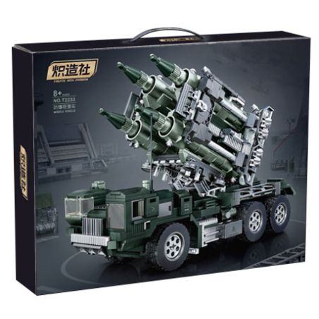 KOZOSHA T2233 2233 XE LỬA CHỐNG NỔ bộ đồ chơi xếp lắp ráp ghép mô hình Military Army Quân Sự Bộ Đội 1166 khối