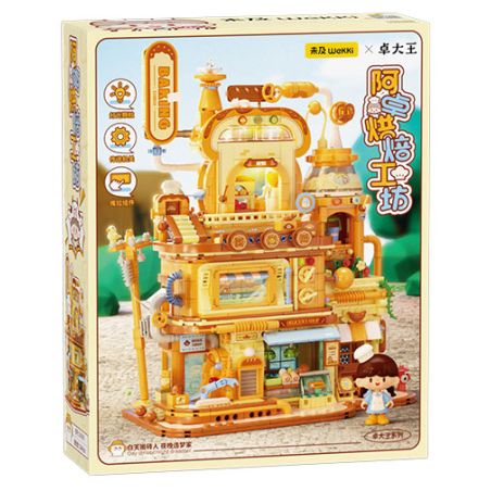 WEKKI 516509 KING ZHUO HỘI THẢO NƯỚNG BÁNH AZHUO bộ đồ chơi xếp lắp ráp ghép mô hình ZZOTON'S BAKING STUDIO