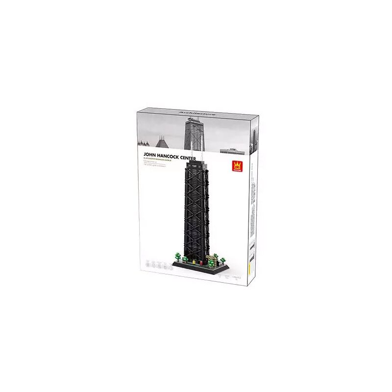 WANGE LIGAO DR.LUCK 5250 TÒA NHÀ TRUNG TÂM JOHN HANCOCK CHICAGO bộ đồ chơi xếp lắp ráp ghép mô hình Creator JOHN HANCOCK CENTER Sáng Tạo 1284 khối