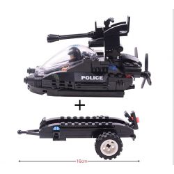 WOMA C0530 0530 Xếp hình kiểu  SWAT SPECIAL FORCE SWAT Fearless River Patrol Team Đặc Nhiệm Vùng Sông 448 khối