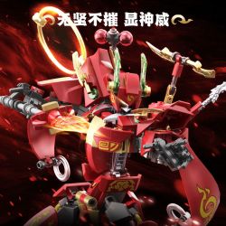 WANGAO 188048 HUYỀN THOẠI MỚI NEZHA 2 MECHA bộ đồ chơi xếp lắp ráp ghép mô hình 340 khối