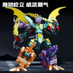 WANGAO 188046 CON THÚ BỌC THÉP KẾT HỢP bộ đồ chơi xếp lắp ráp ghép mô hình 581 khối