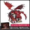 XBERT 66122 DUNGEONS AND DRAGONS RỒNG ĐỎ bộ đồ chơi xếp lắp ráp ghép mô hình MONSTER FANTASY WORLD DUNGEONS & DRAGONS 1856 khối