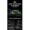 12GO 97011 M26 PERS BREATH BỂ NẶNG tỷ lệ 1:28 bộ đồ chơi xếp lắp ráp ghép mô hình Military Army M26 PERSHING Quân Sự Bộ Đội 1703 khối