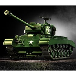 12GO 97011 M26 PERS BREATH BỂ NẶNG tỷ lệ 1:28 bộ đồ chơi xếp lắp ráp ghép mô hình Military Army M26 PERSHING Quân Sự Bộ Đội 1703 khối