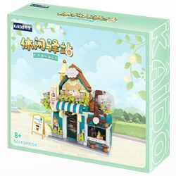KAIDO KD99054 99054 TRẠM GIẢI TRÍ GẤU TEDDY COFFEE HOUSE bộ đồ chơi xếp lắp ráp ghép mô hình