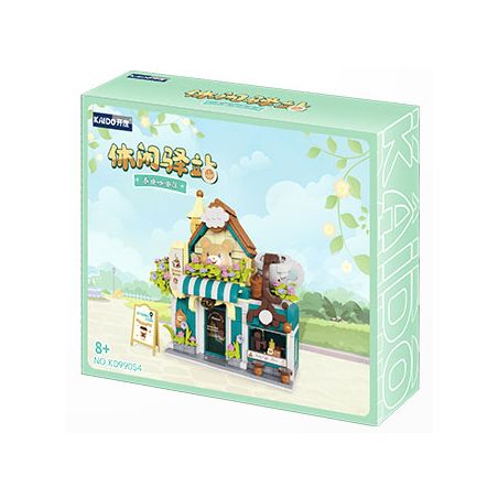 KAIDO KD99054 99054 TRẠM GIẢI TRÍ GẤU TEDDY COFFEE HOUSE bộ đồ chơi xếp lắp ráp ghép mô hình