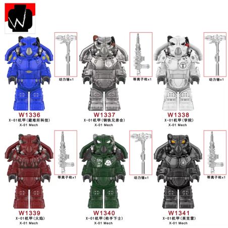 DY_MINIFIGS W1336 1336 W1337 1337 W1338 1338 W1339 1339 W1340 1340 W1341 1341 6 MÔ HÌNH PHÓNG XẠ bộ đồ chơi xếp lắp ráp ghép mô hình Movie & Game Phim Và Trò Chơi