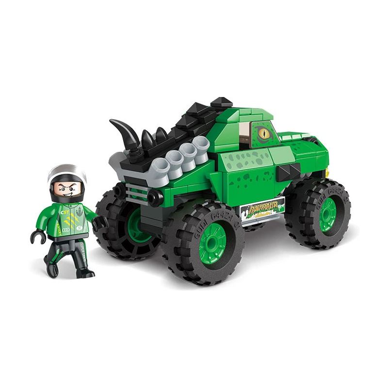 GUDI 10706A 10706B 10706C 10706D MONSTER OFF-ROAD XE 4 MÔ HÌNH KHỦNG LONG DRAGON HOUND MAD SHARK ĐỊA bộ đồ chơi xếp lắp ráp ghép mô hình City OFF-ROAD VEHICLE Thành Phố 736 khối