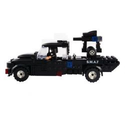 WOMA C0523 0523 Xếp hình kiểu  SWAT SPECIAL FORCE SWAT 3 In 1 Boom Car Xe Rà Phá Bom Mìn Của đặc Nhiệm 284 khối