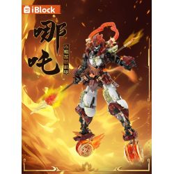 IBLOCK IB1061 1061 HỒ SƠ VỀ ÁO GIÁP CỦA CÁC VỊ THẦN NEZHA RED FLAME LOTUS SHOWING ARMOR bộ đồ chơi xếp lắp ráp ghép mô hình