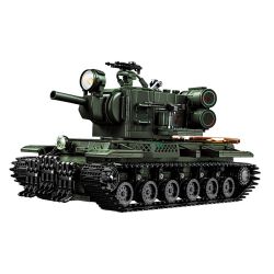 12GO 98003 BỂ NẶNG KV-2 bộ đồ chơi xếp lắp ráp ghép mô hình Military Army KV-2 HEAVY TANK Quân Sự Bộ Đội 2235 khối