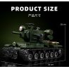 12GO 98003 BỂ NẶNG KV-2 bộ đồ chơi xếp lắp ráp ghép mô hình Military Army KV-2 HEAVY TANK Quân Sự Bộ Đội 2235 khối
