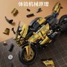 XINGYA EXCELLENT PRODUCTS 88804 PHIÊN BẢN ĐƯỜNG ĐUA CỦA BLACK GOLD BMW MOTORCYCLE tỷ lệ 1:10 bộ đồ chơi xếp lắp ráp ghép mô hình Technic Kỹ Thuật Công Nghệ Cao Mô Hình Phương Tiện