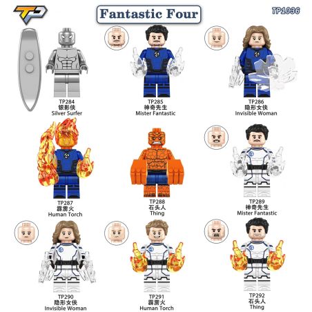 TP 1036 284 285 286 287 288 289 290 291 292 FANTASTIC FOUR 9 CON SỐ bộ đồ chơi xếp lắp ráp ghép mô hình Super Heroes Siêu Nhân Anh Hùng