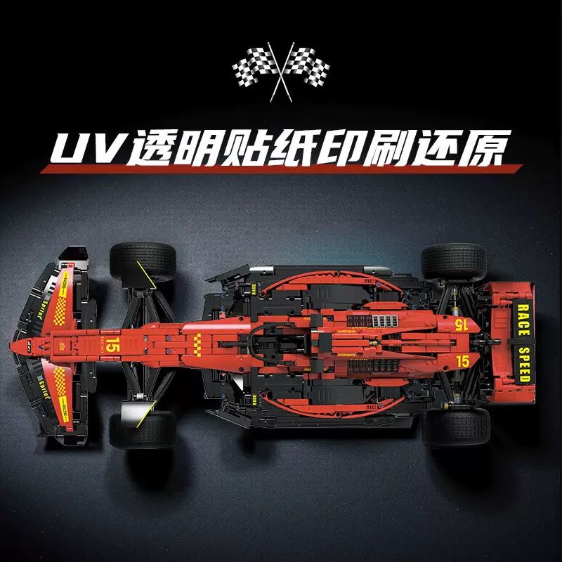 88F1A 88F1B CÔNG THỨC F1 RACING 8 tỷ lệ 1:8 bộ đồ chơi xếp lắp ráp ghép mô hình Technic F1-FORMULA CAR Kỹ Thuật Công Nghệ Cao Mô Hình Phương Tiện 2361 khối