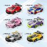 ZHEGAO GZ7061 7061 MINI BACK RIDER CAR MẪU 6 bộ đồ chơi xếp lắp ráp ghép mô hình Racers SPEED CAR FOLUKES Đua Tốc Độ 888 khối