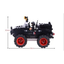 WOMA C0526 0526 Xếp hình kiểu  SWAT SPECIAL FORCE Swat Car Ô Tô Lính đặc Nhiệm 306 khối