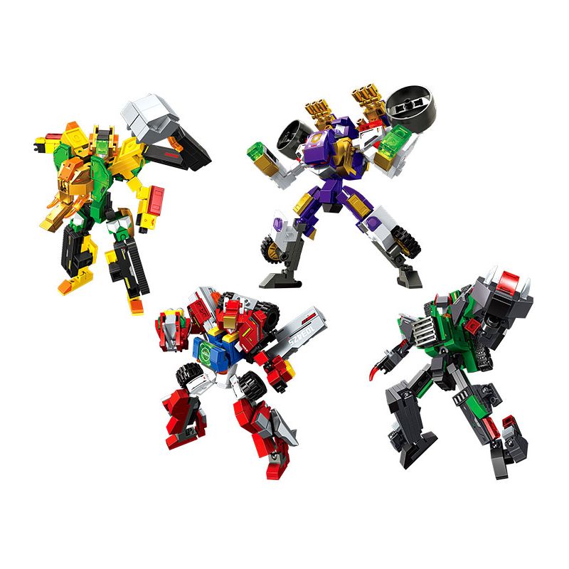 SEMBO 103424 103425 103426 103427 103428 103429 103430 103431 THÉP MECHA 6 bộ đồ chơi xếp lắp ráp ghép mô hình 923 khối