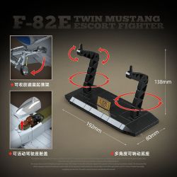 QuanGuan 100281 Quan Guan 100281 F-82E DOUBLE MUSTANG ESCORT FIGHTER bộ đồ chơi xếp lắp ráp ghép mô hình Military Army F-82E TWIN MUSTANG ESCORT FIGHTER Quân Sự Bộ Đội 1107 khối