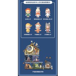 POP MART P10010 10010 ZSIGA FOREST WALK GENTLE BEHEMOTH bộ đồ chơi xếp lắp ráp ghép mô hình WALKING INTO THE FOREST 700 khối