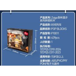 POP MART P10010 10010 ZSIGA FOREST WALK GENTLE BEHEMOTH bộ đồ chơi xếp lắp ráp ghép mô hình WALKING INTO THE FOREST 700 khối