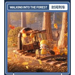 POP MART P10010 10010 ZSIGA FOREST WALK GENTLE BEHEMOTH bộ đồ chơi xếp lắp ráp ghép mô hình WALKING INTO THE FOREST 700 khối