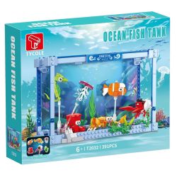 GAOMISI T2032 2032 BỂ CÁ BIỂN bộ đồ chơi xếp lắp ráp ghép mô hình 450 khối