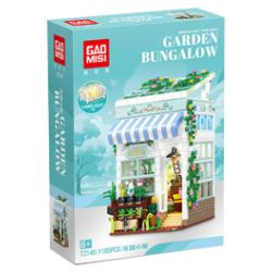 GAOMISI T2145 2145 NHÀ TRANH VƯỜN bộ đồ chơi xếp lắp ráp ghép mô hình Creator GARDEN BUNGALOW Sáng Tạo 1185 khối