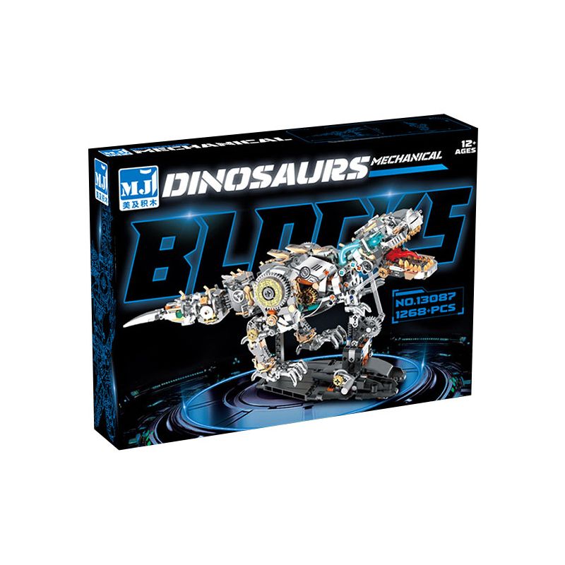 BEAUTY AND 13087 TYRANNOSAURUS bộ đồ chơi xếp lắp ráp ghép mô hình SEMI MECHANICAL DINOSAUR 1268 khối