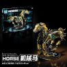 BEAUTY AND 13088 NGỰA CƠ HỌC bộ đồ chơi xếp lắp ráp ghép mô hình SEMI MECHANICAL HORSE 1055 khối